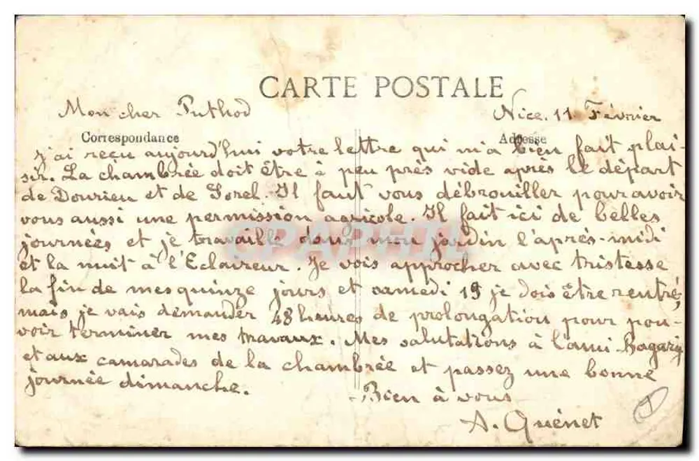 Côte d'Azur - Nice — Ein Stück des öffentlichen Gartens - Rückseite