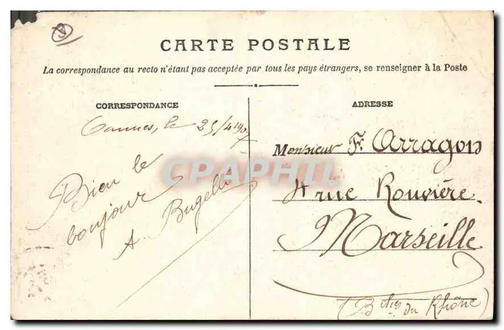 CANNES — Avenues de la Liberté — Editor: Postes, n° 955 - Verso