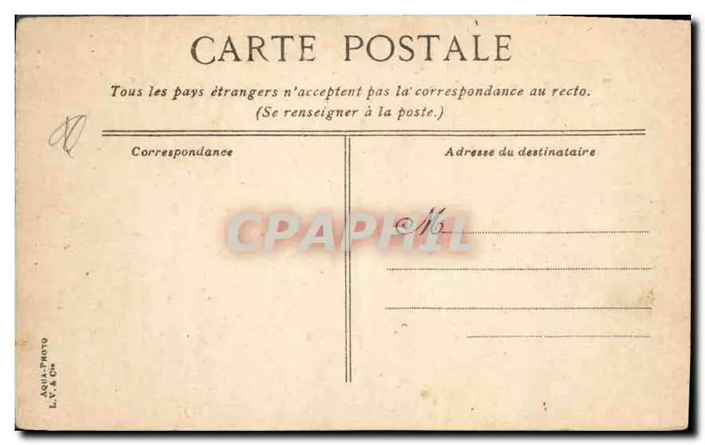 Golfe Juan - Port — vue du port avec plusieurs voiliers, éditeur L.V. & Cie, n°7 - Verso