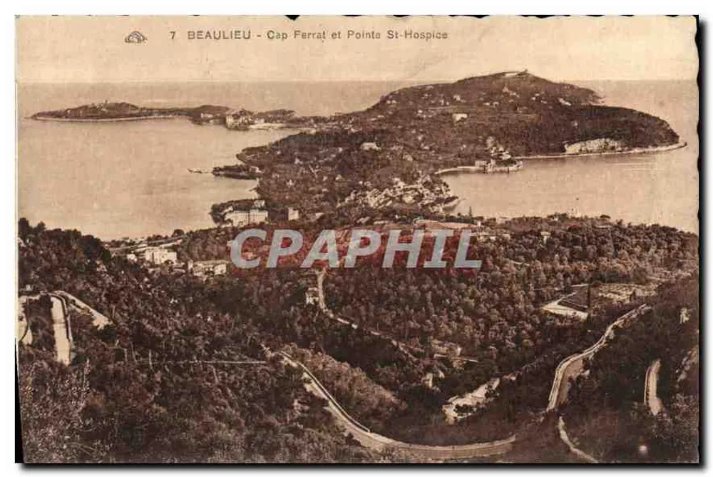 Beaulieu - Cap Ferrat e Ponta St-Hospice — editor: Cie d'Alimentation des Arts Périphériques, Giezbourg - Frente