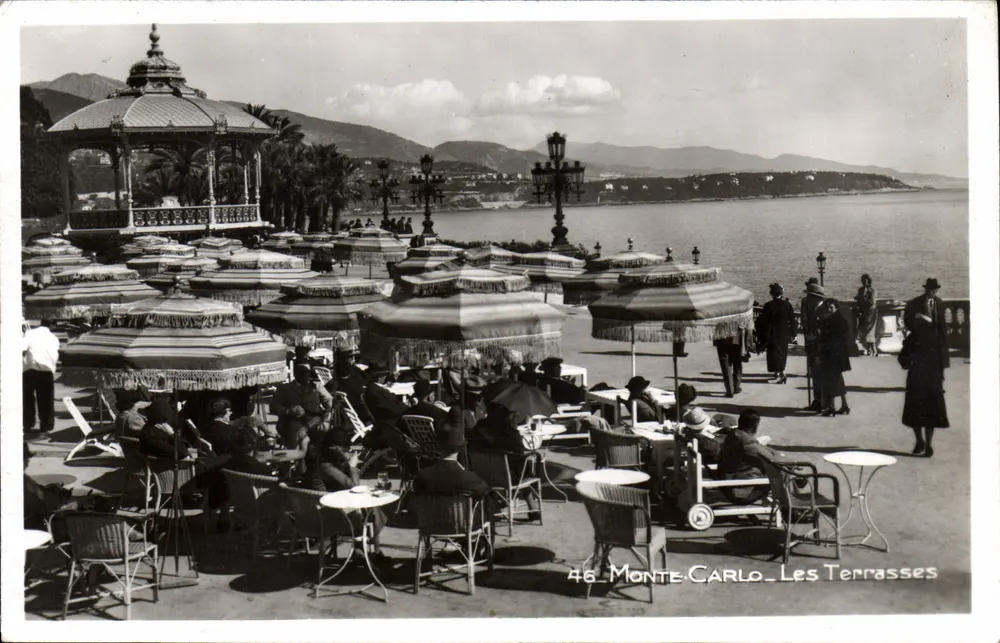 Monte-Carlo — As Terrasses — Edições Franck, Nice - Frente