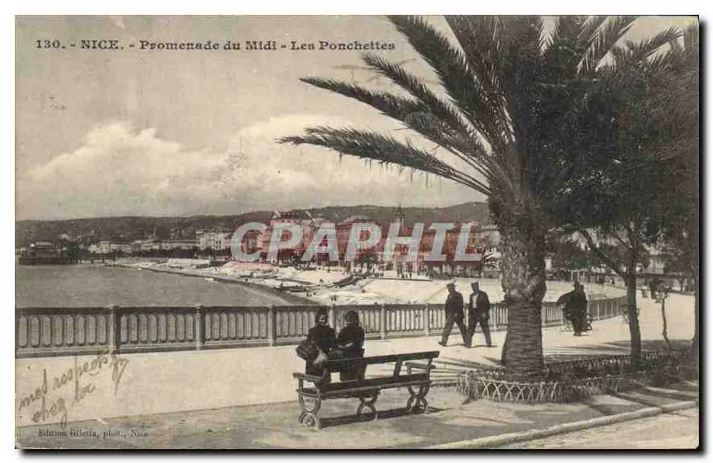 NICE - Promenade do Midi - Les Ponchettes - Edição Bilelta, fot. Nuer - Frente