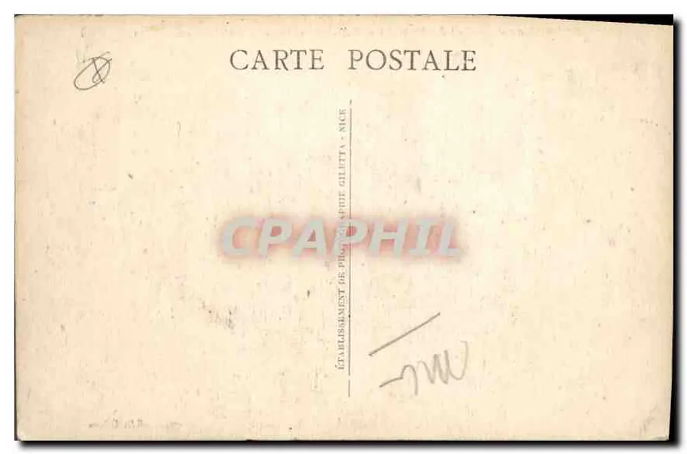 Schlaufen - Col de Brouïs - Nationale Straße von Nizza nach Italien — Verlag Giletti, Nr. 3894 - Rückseite