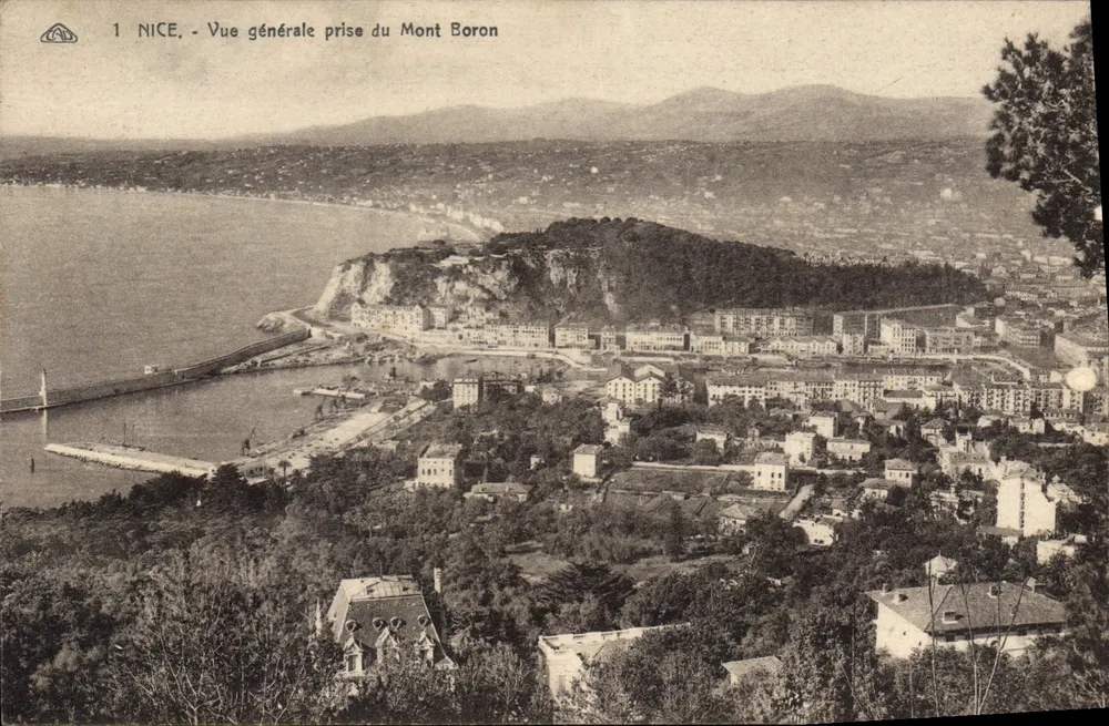 Nizza - Vista generale presa dal Mont Boron — editore A.C.A. n°1 - Recto