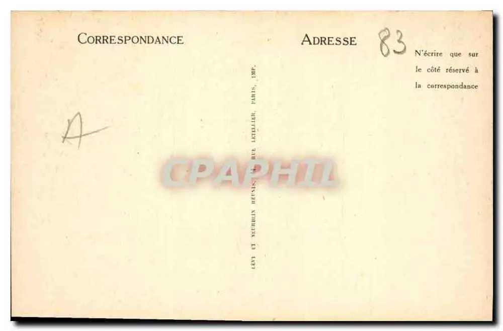 Draguignan — Vista Geral — LL — Villy, Praça Claude-Gay - Verso