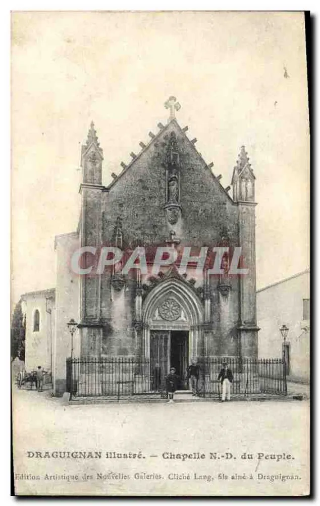 Draguignan ilustrado — Capela N.-S. do Povo — Edição Artística das Novas Galerias - Frente