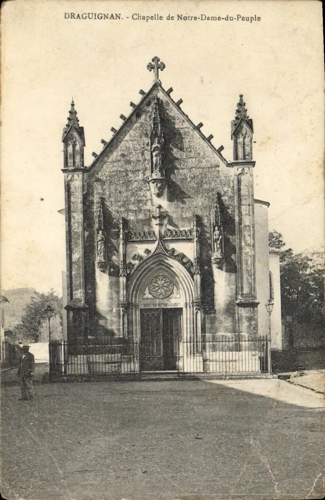 Draguignan - Capela de Nossa Senhora do Povo — editor não identificado, número de série não visível - Frente