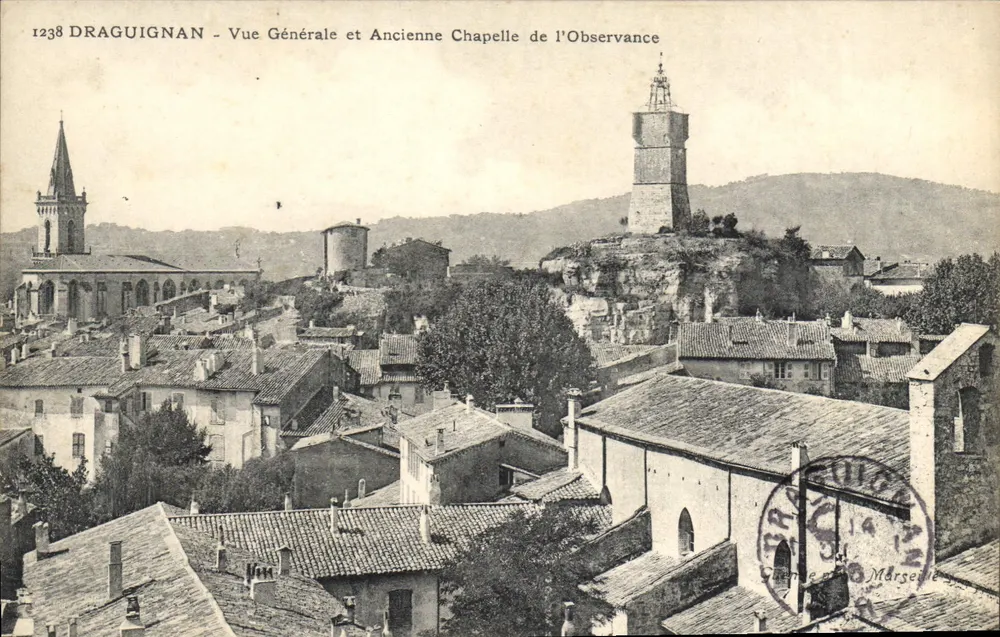 Draguignan — Allgemeiner Blick und Alte Kapelle der Observanz — Verlag Marseille - Vorderseite