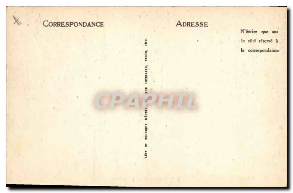 Draguignan — A Postagem e a Avenida da Liberdade — ND - Verso