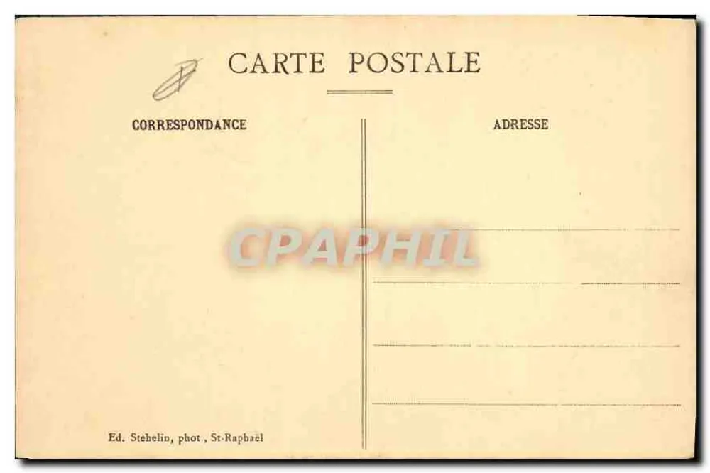 Saint-Raphaël-Valescure - Pins parasols — Ed. Stehelin, fot. St-Raphaël - Verso