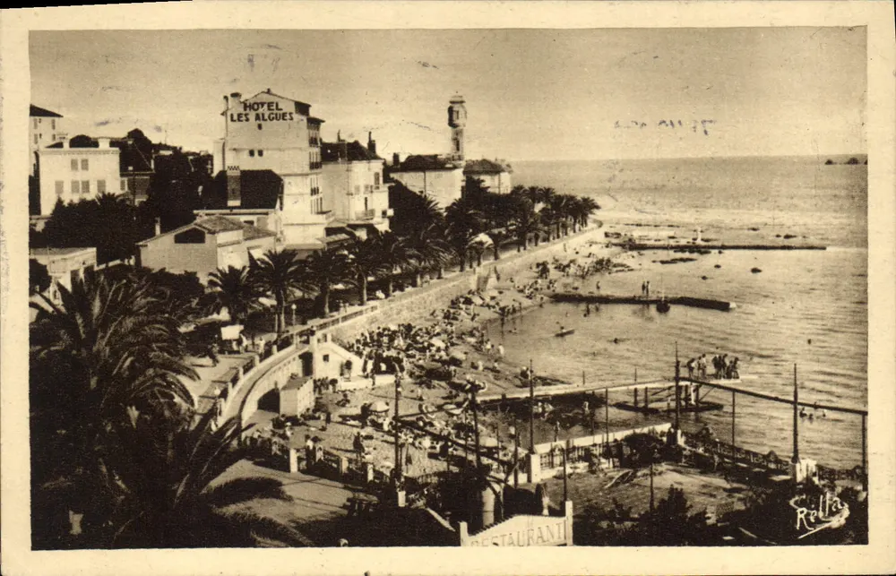 Saint-Raphaël — Praia e Hotel Les Algues — Rellia - Frente