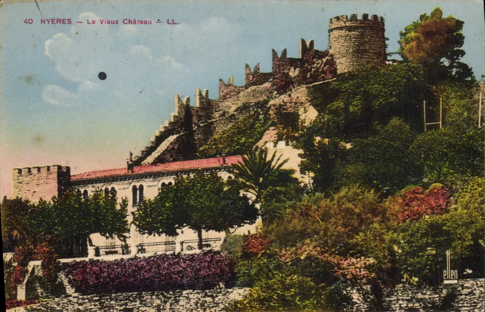 Hyères — O Velho Castelo — LL. — Editor Lévy & Neurdein - Frente