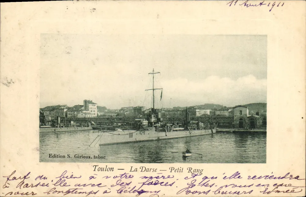 Toulon — A Darse — Petit Rang — Edição S. Girieux, tabac - Frente