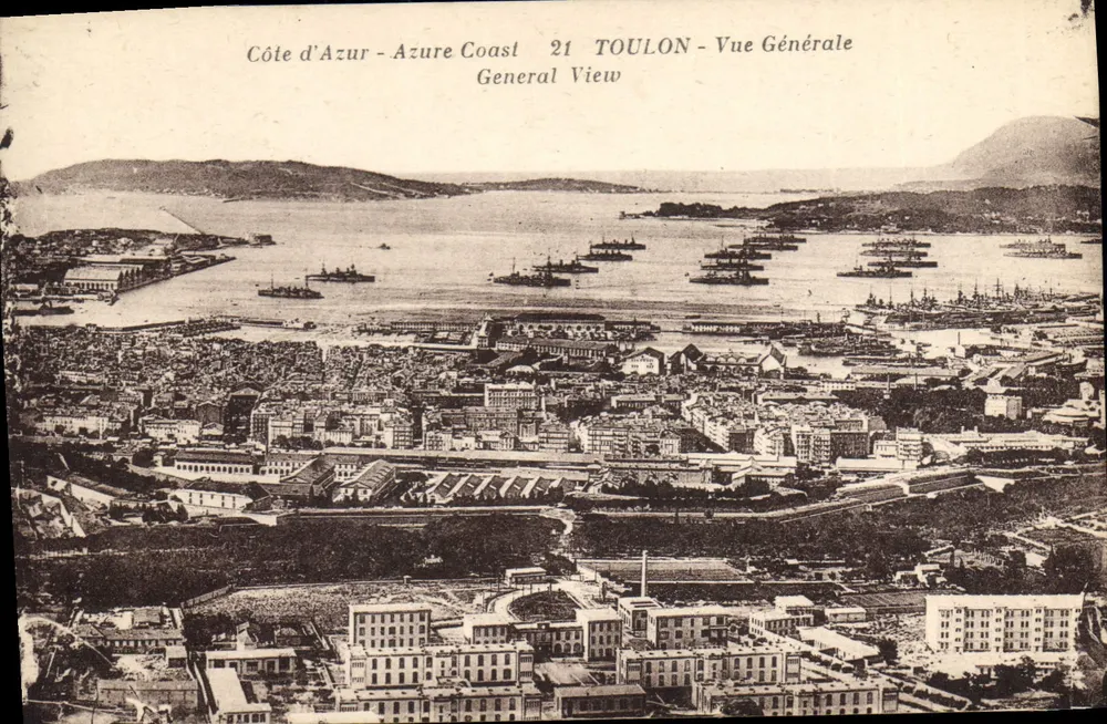 Toulon — Allgemeiner Blick — Verlag: Imprimerie de la Côte d'Azur, Toulon - Vorderseite