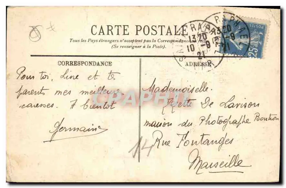 L'ESTEREL — Vale do Malinfernet — A. Bandieri — Saint-Raphaël - Verso