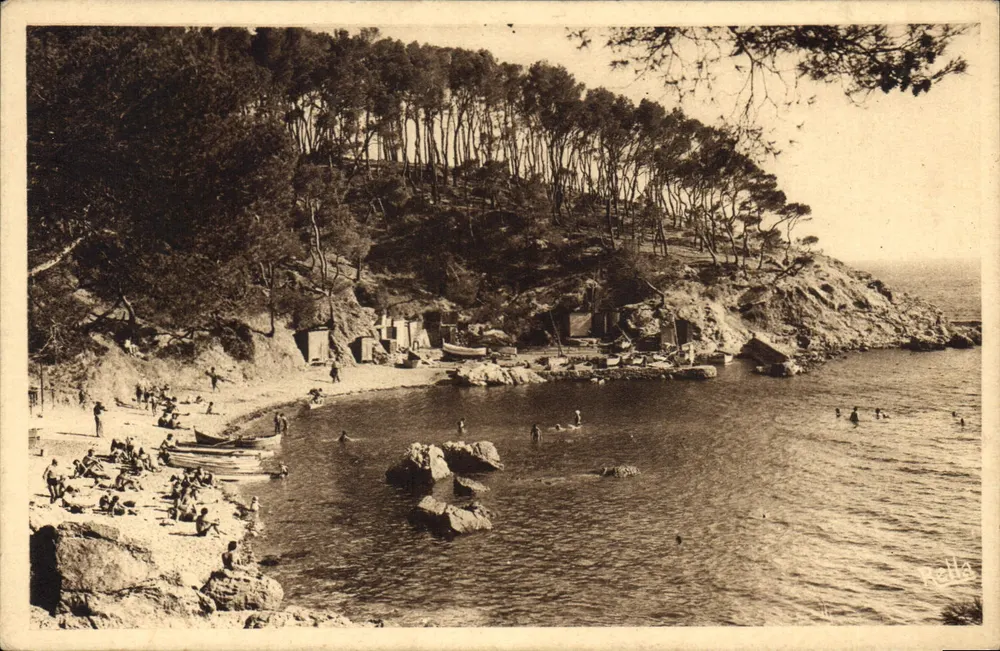 Anse de Méjan no Cap Brun — Toulon — Coleção 'RELLA' — A Costa da Azur Varoise - Frente