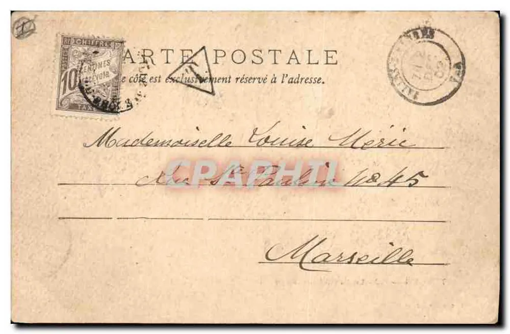 Toulon — As Cariatides de Puget — Cliché Giraud n°108 - Verso