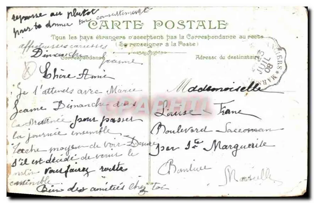 Toulon — Ansicht vom Paron — I.V.&C. - Rückseite