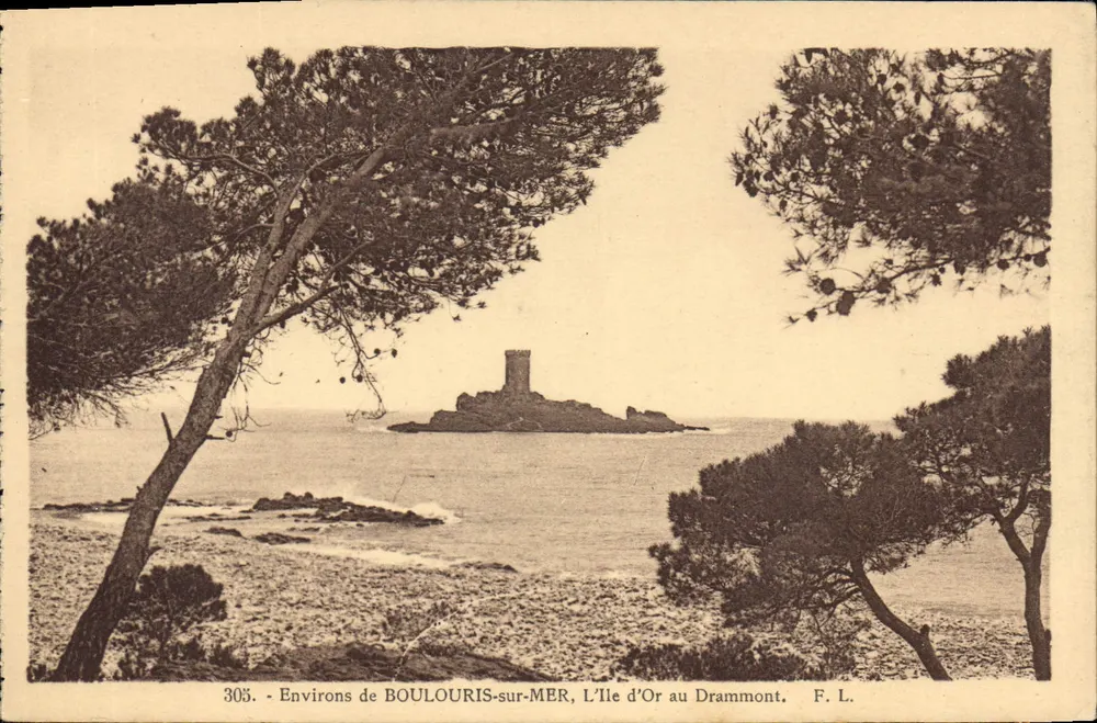 Umgebung von BOULOURIS-sur-MER, L'Île d'Or au Drammont — F. L. - Vorderseite