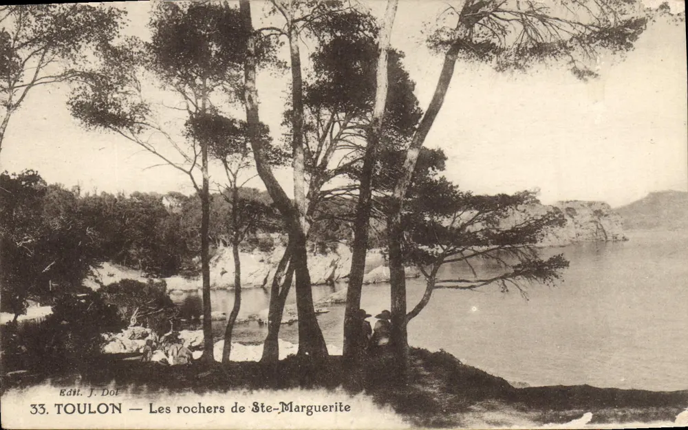 Toulon — Die Felsen von Ste-Marguerite — Edit. J. Dol, n°33 - Vorderseite
