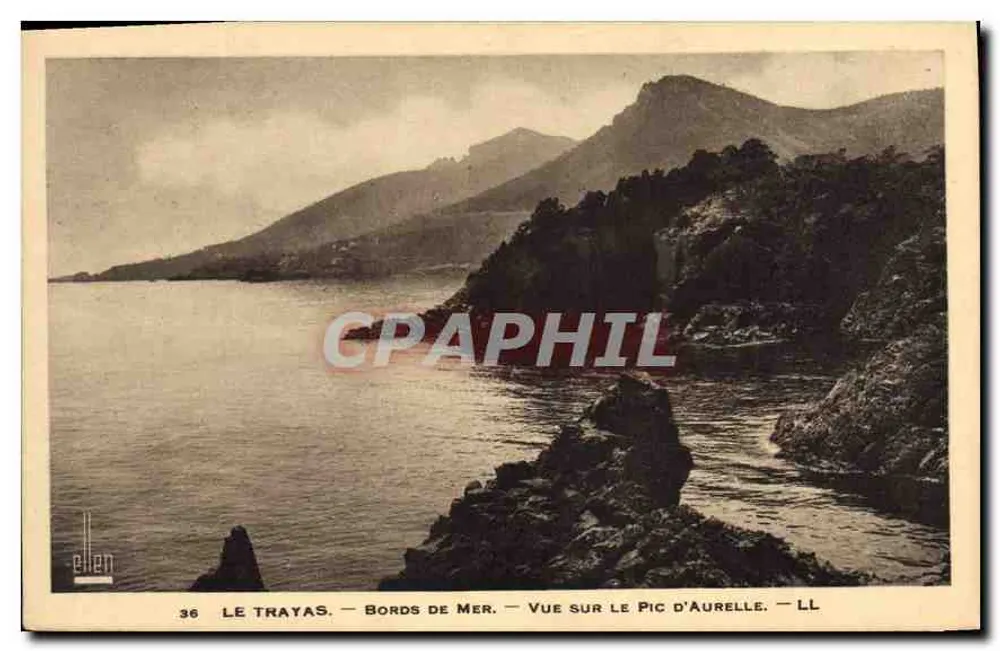 Le Trayas — Küste — Blick auf den Pic d'Aurelle — LL - Vorderseite