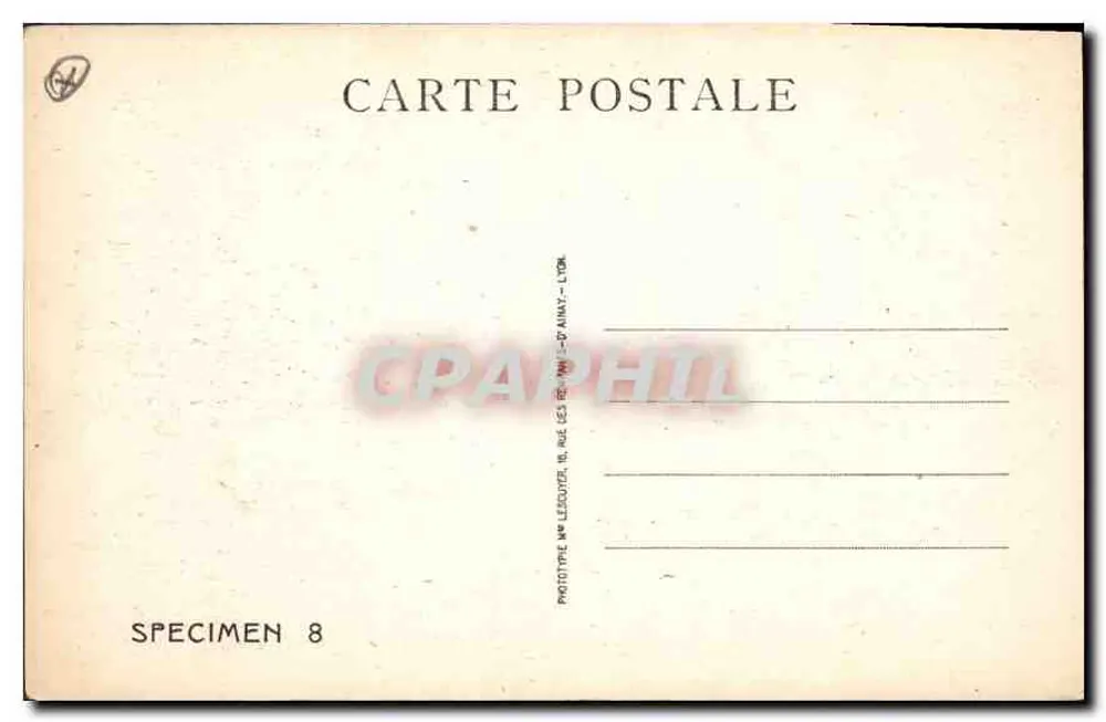 Toulon — Baía Méjean — Cabo Brun — Costa Azul - Verso