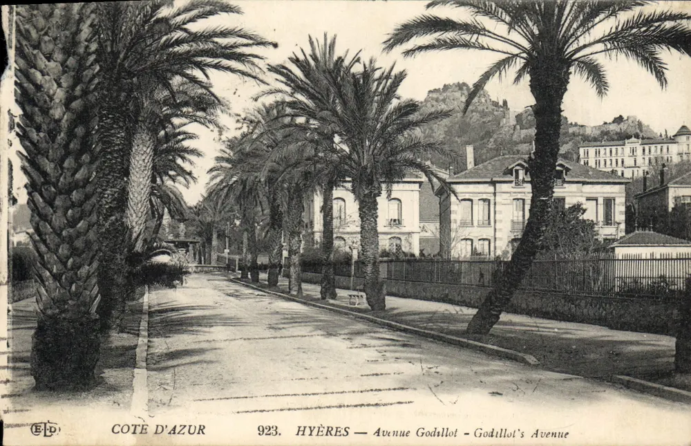 Hyères — Avenue Godillot — Côte d'Azur, 923 - Vorderseite