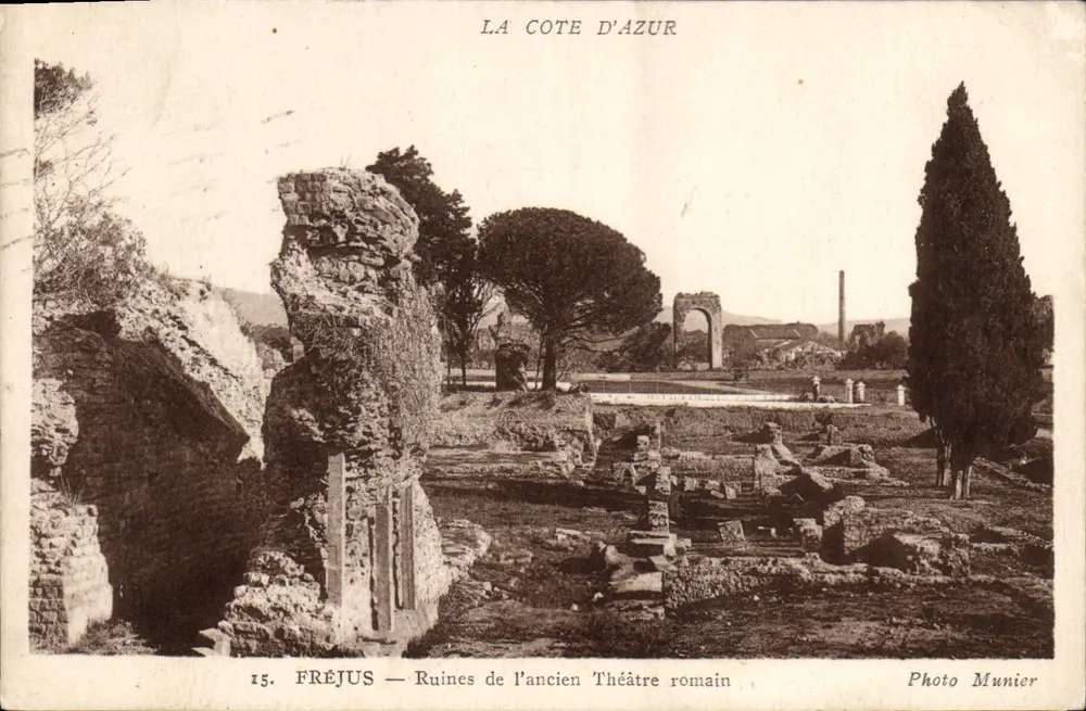 Fréjus — Ruinen des antiken römischen Theaters — Photo Munier, Nr. 15 - Vorderseite