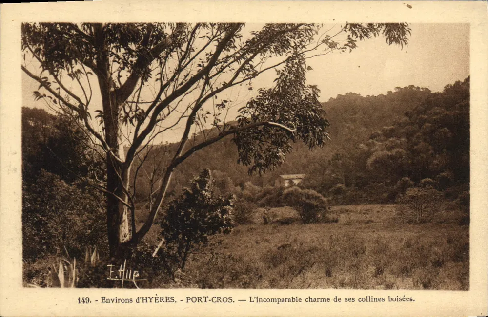 Umgebung von HYÈRES - PORT-CROS — Der unvergleichliche Charme seiner bewaldeten Hügel — F. Hue - Vorderseite