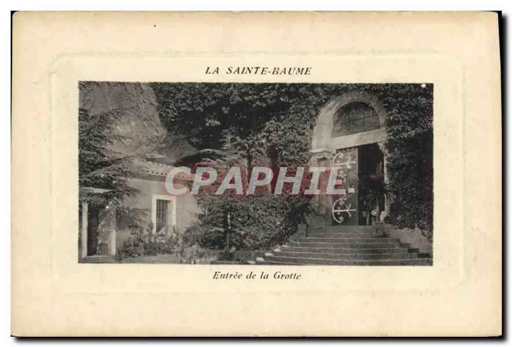 La Sainte-Baume — Entrada da Gruta — editor não visível - Frente