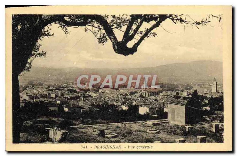 Draguignan — Vista geral — Editor La Cigogne, n° 754 - Frente