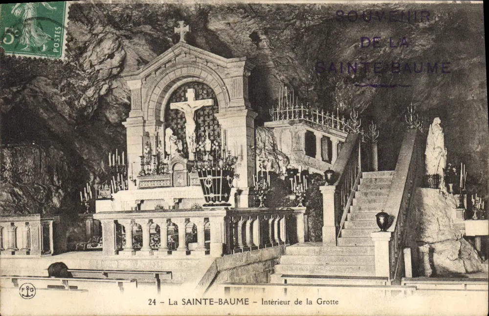 La Sainte-Baume — Interno della Grotta — F. G. editore - Recto