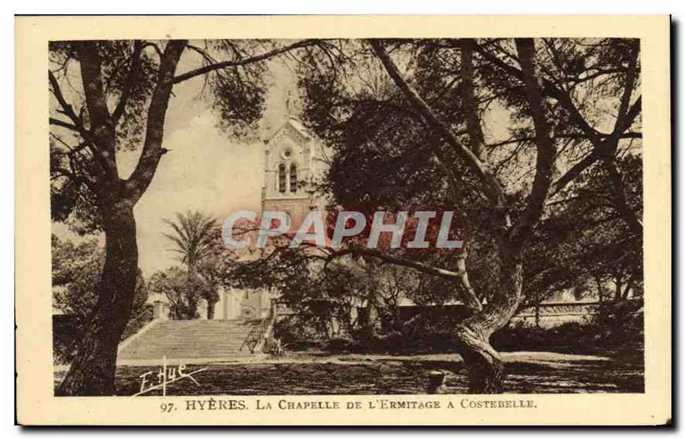 Hyères. Ansicht der Kapelle des Hermitages in Costebelle — F. Hycé, Nr. 97 - Vorderseite