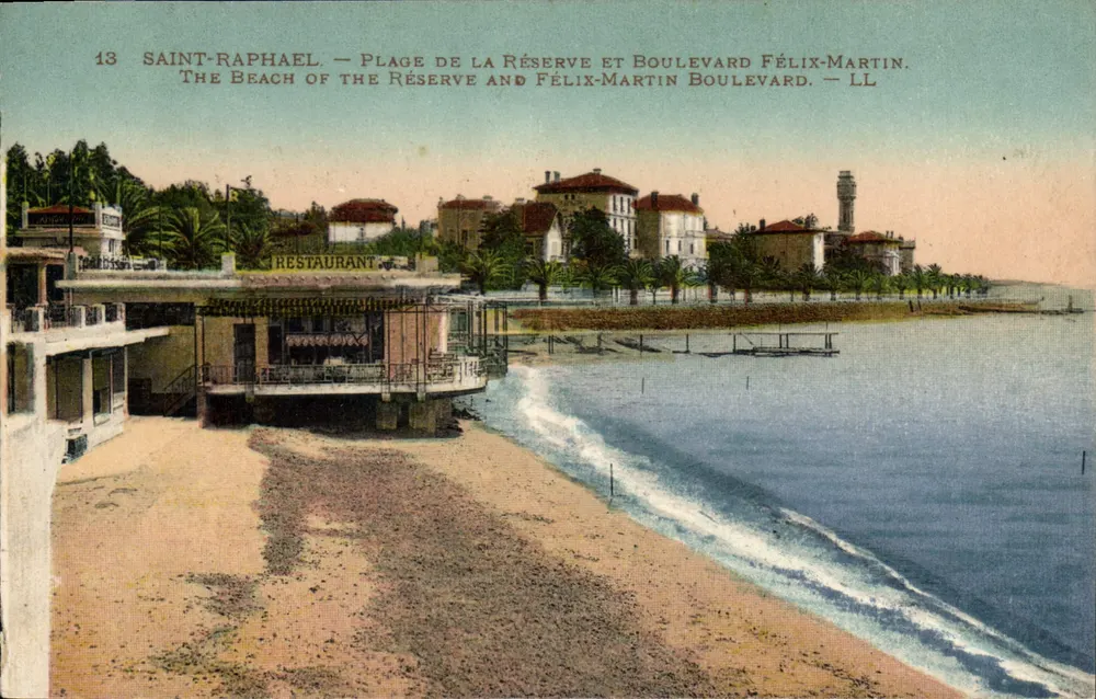 Saint-Raphaël — Strand der Reserve und Boulevard Félix-Martin — LL - Vorderseite