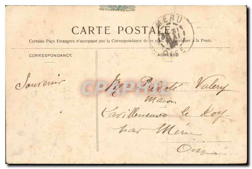 Laon. Avenue de la République und Kirche Saint-Martin — Louis Géraut, Verlag, Laon - Rückseite