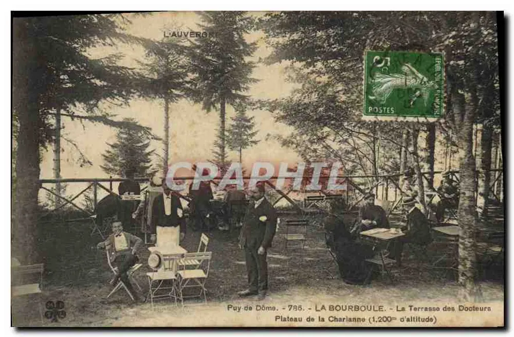 Puy de Dôme - La Bourboule - Die Terrasse der Ärzte (1.200m Höhe) — Auvergne, Verlag Auvergne, Nr. 735 - Vorderseite