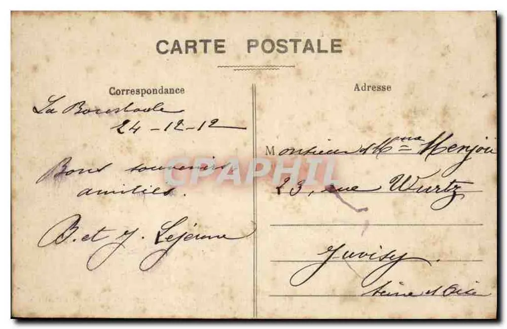 Puy de Dôme - La Bourboule - Die Terrasse der Ärzte (1.200m Höhe) — Auvergne, Verlag Auvergne, Nr. 735 - Rückseite