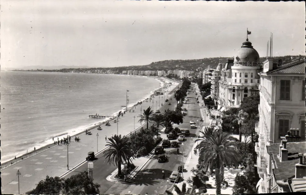 Nice - Promenade dos Ingleses — cliché de G. Rossignol, edição Alfa d'Azur, n° 5219 - Frente