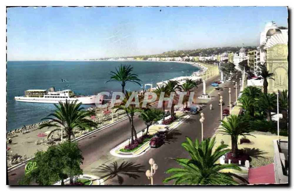 Visão da Promenade des Anglais em Nice — número de série não visível - Frente