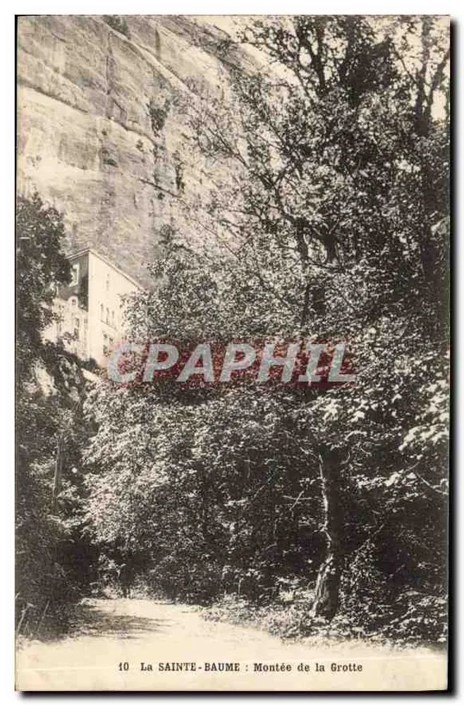 La SAINTÉ-BAUME : Wspinaczka do jaskini — wydawca: Drukarnia Poczty, nr 10 - Awers