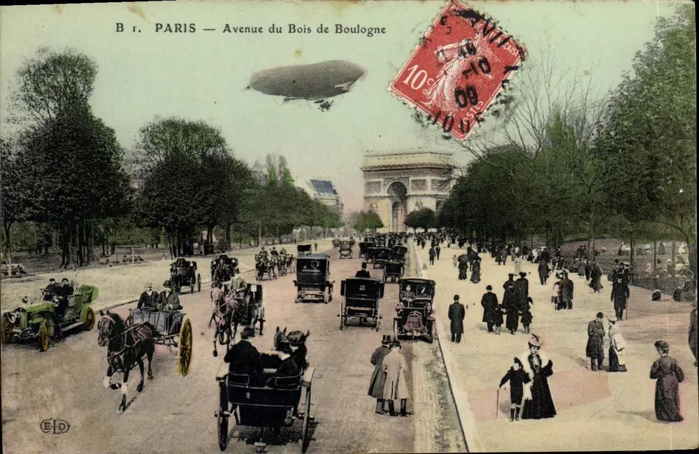 Paris — Avenue du Bois de Boulogne — E.D. Verlag - Vorderseite