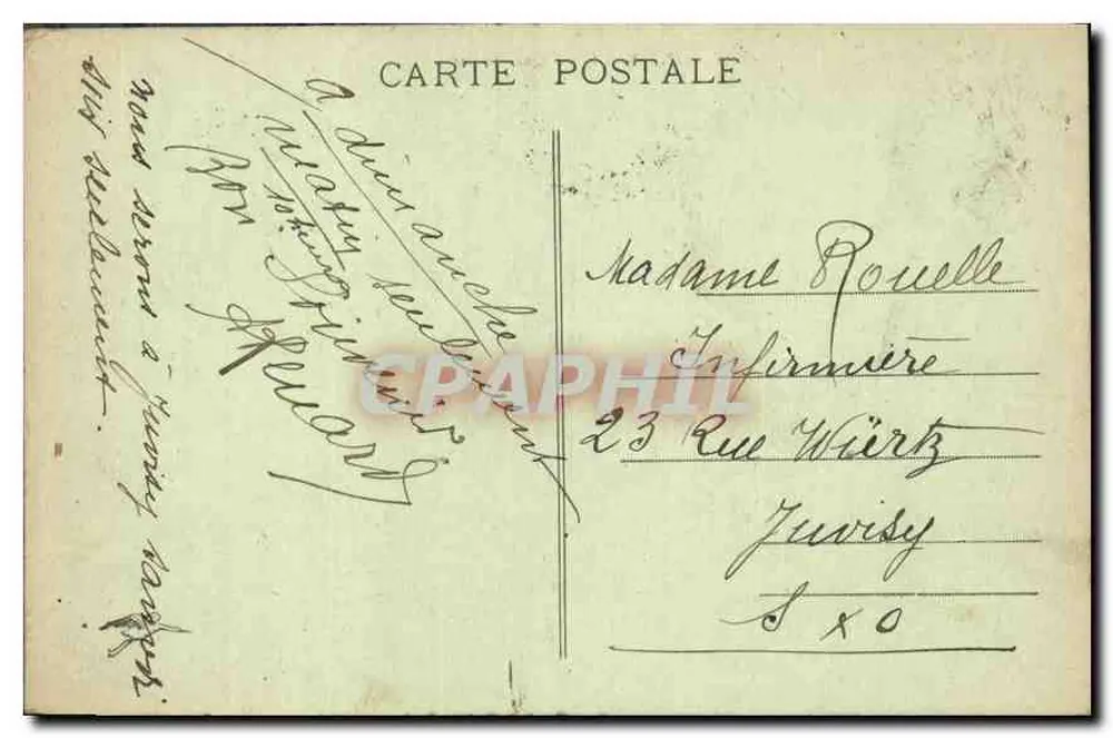 Rouen - Margem de Paris — vista do porto com barcos — editor V. L. n° 418 - Verso
