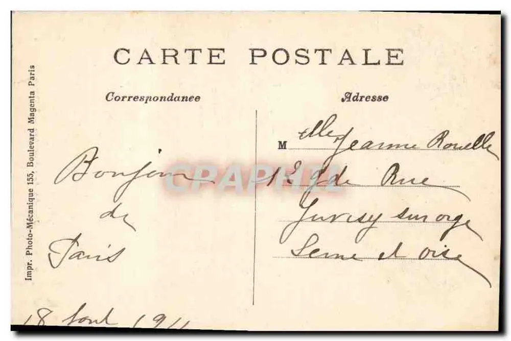 PARIS — Jardin des Plantes — Der Martin-Bär — Photo-Mécanique Paris - Rückseite