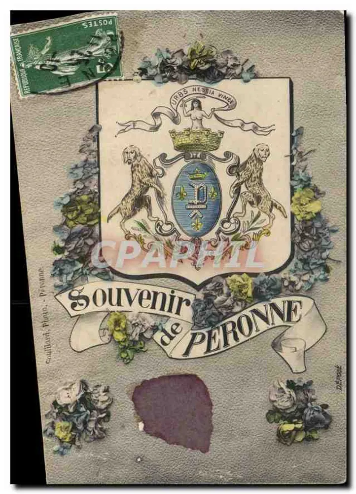 Lembrança de PERONNE — editor: Sallant, Plouar, Prévanné - Frente