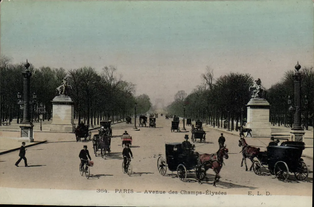 Paris — Avenida dos Campos-Élisée — E. L. D. n°364 - Frente