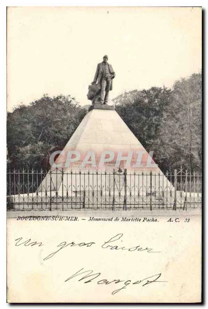 Boulogne-sur-Mer — Denkmal Mariette Pacha — A.C. 33 - Vorderseite