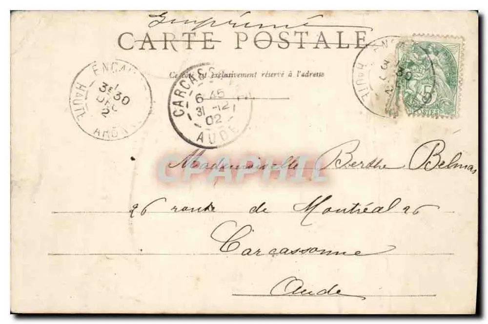 Tipos Bethmalais — ar contente — Faure e filhos, St-Girons - Verso