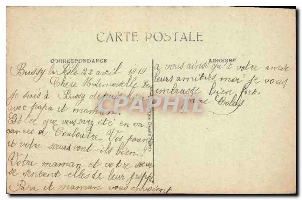 Brinon-sur-Beuvron — Vicinanze del Castello — editore sconosciuto - Verso