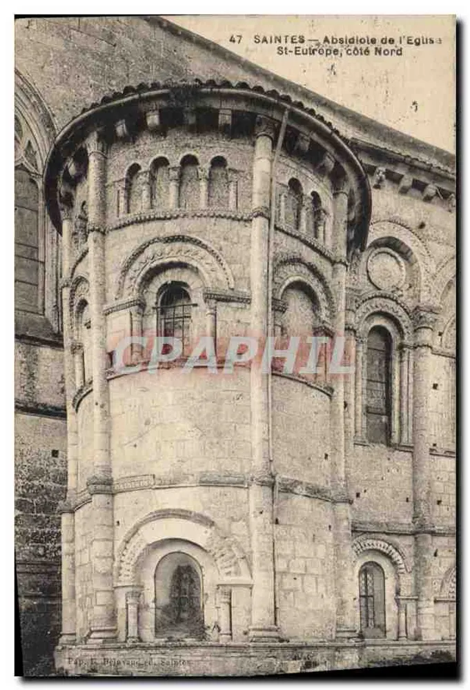 Saintes — Apse der Kirche Saint-Eutrope, Nordseite — Verlag: P. Béguin et Cie, Nr. 47 - Vorderseite