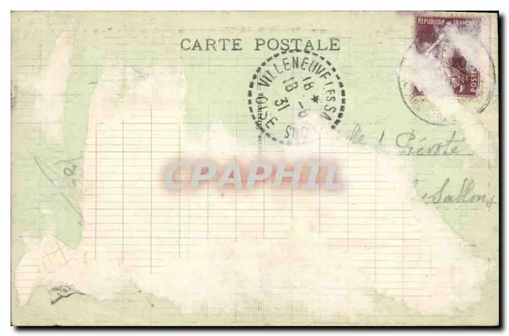 Balão da Alsácia (alt. 1256 m.) — Vale da Doller e Lago de Alfeld — editor não identificado, n° 1030 - Verso